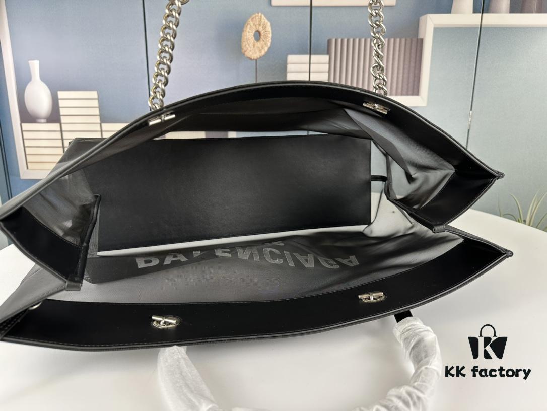 Newest Transparent Shopping Bag from Balenciaga, Large Size 260, Small Size 250, Runway Edition