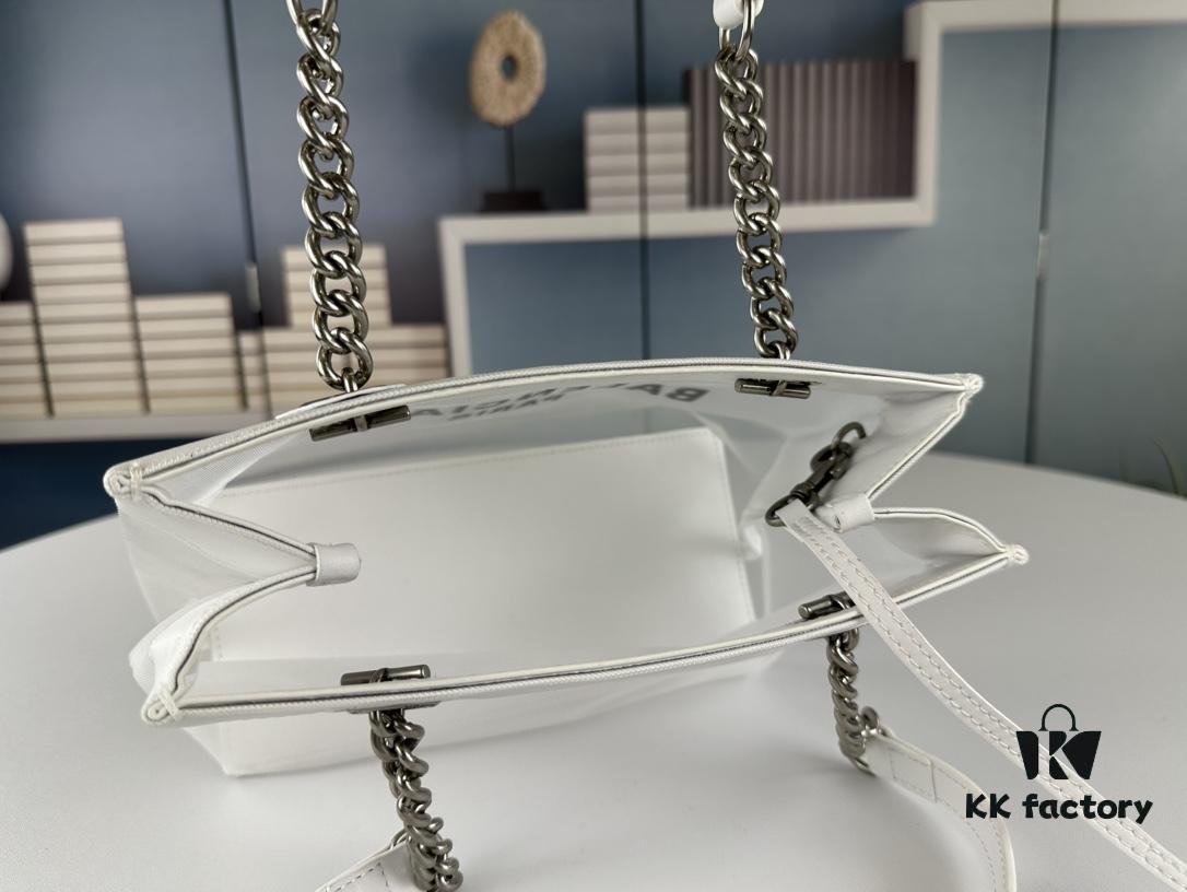 Balenciaga Latest Runway Shopping Bag in Large 260 and Small 250 Models – Transparent Design, Fresh Arrival