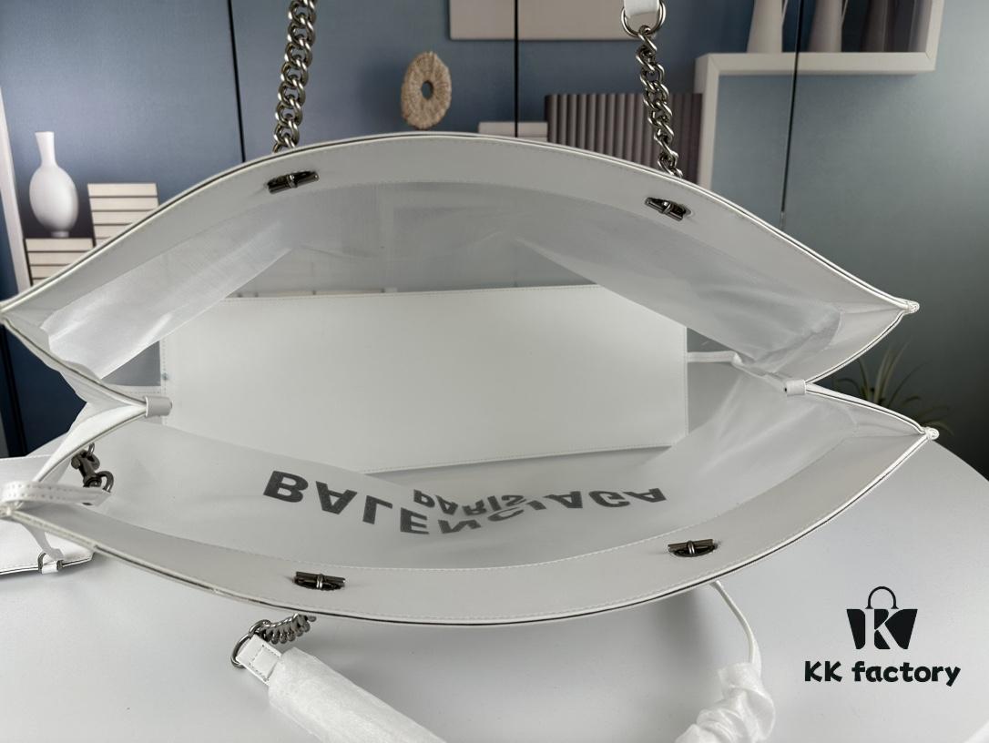 Balenciaga Latest Runway Transparent Shopping Bag - Large Size 260, Small Size 250