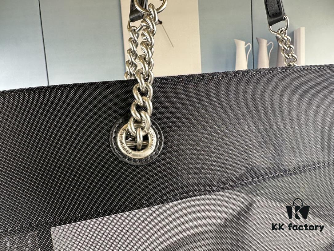 Newest Transparent Shopping Bag from Balenciaga, Large Size 260, Small Size 250, Runway Edition