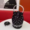 BALENCIAGA Spring Summer New Arrival NAVY CABAS Bucket Bag