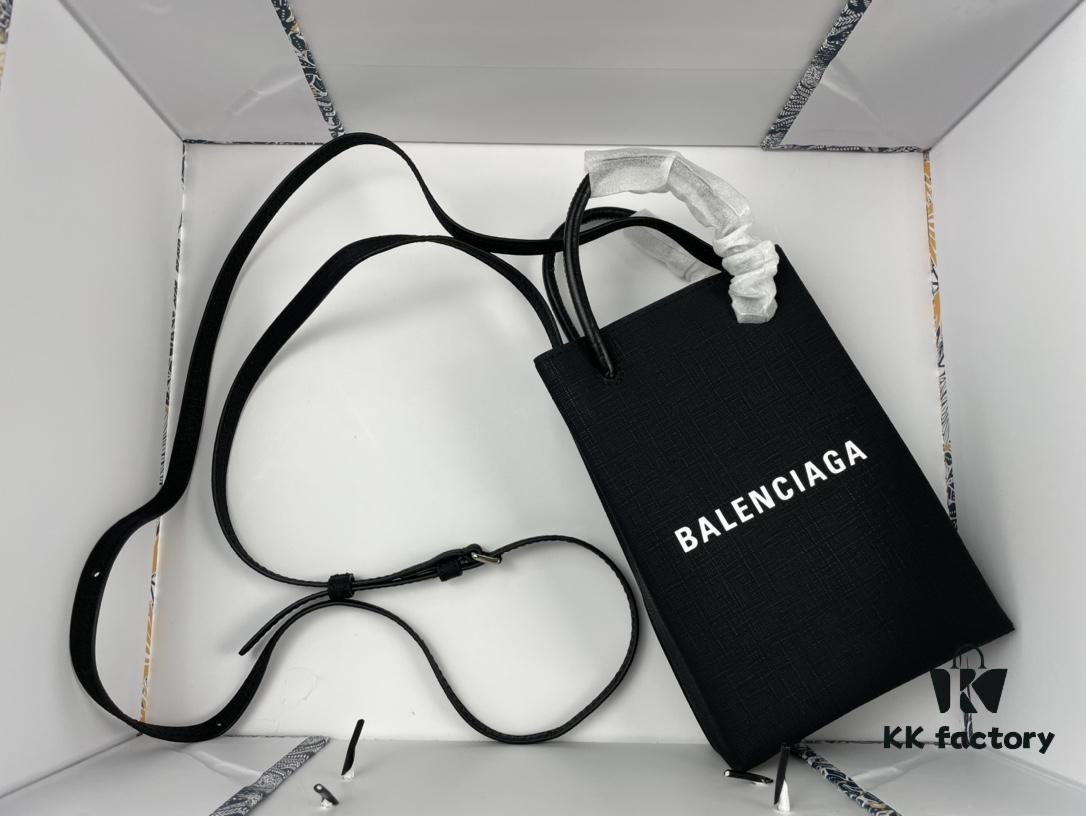 Upgraded Version (with Serial Number) 🔥 Balenciaga Parisiennes Cross-Grain Mini Shopping Bag