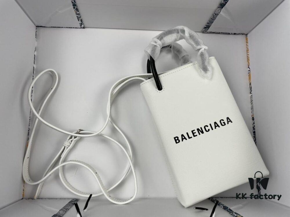 Upgraded Version (with Serial Number) 🔥 Balenciaga Parisiennes Cross-Texture Mini Shopping Bag