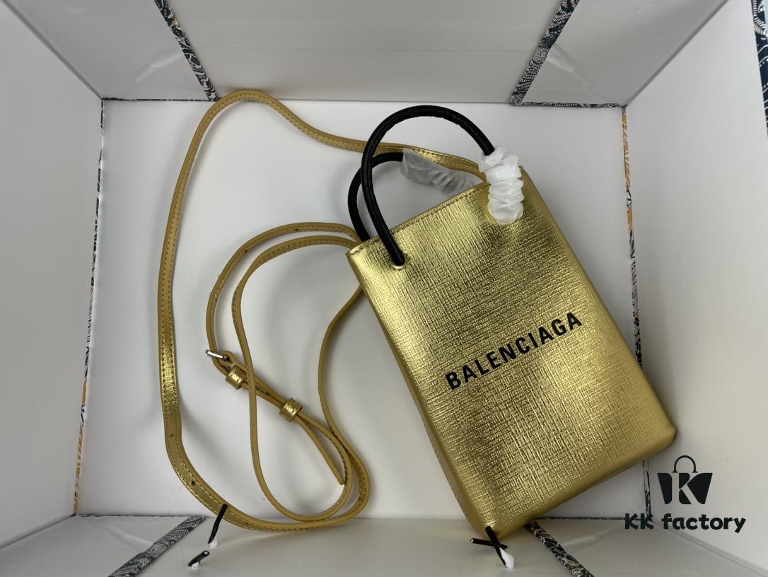 Upgraded Version (with Serial Number) 🔥 Balenciaga Parisiennes Cross-Texture Mini Shopping Bag