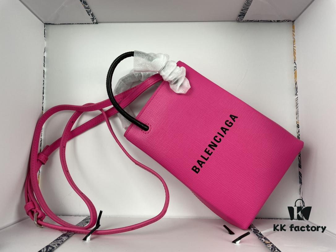 Upgraded Version (with Serial Number) 🔥 Balenciaga Phone Bag with Herringbone Pattern