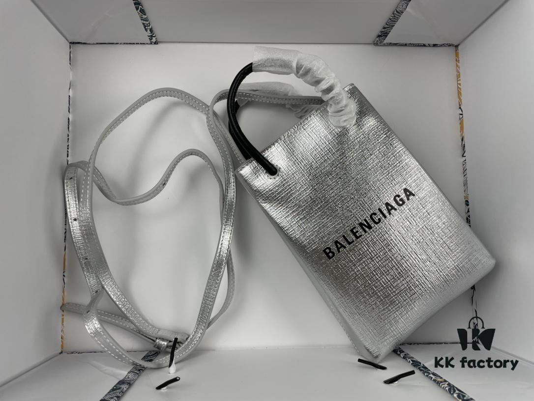 Upgraded Version (with Serial Number) 🔥 Balenciaga Parisiennes Cross-Texture Mini Shopping Bag
