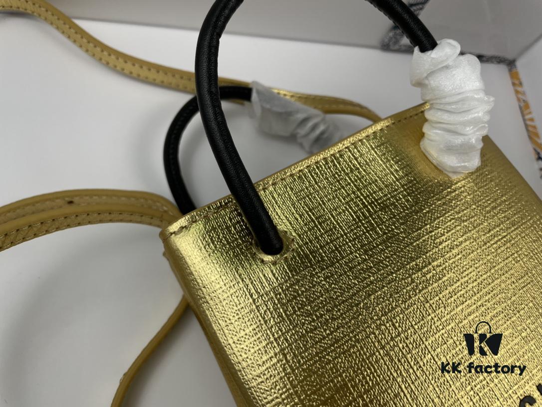 Upgraded Version (with Serial Number) 🔥 Balenciaga Phone Bag with Cross Texture