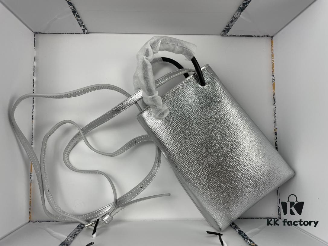 Upgraded Version (with Serial Number) 🔥 Balenciaga Parisiennes Cross-Texture Mini Shopping Bag