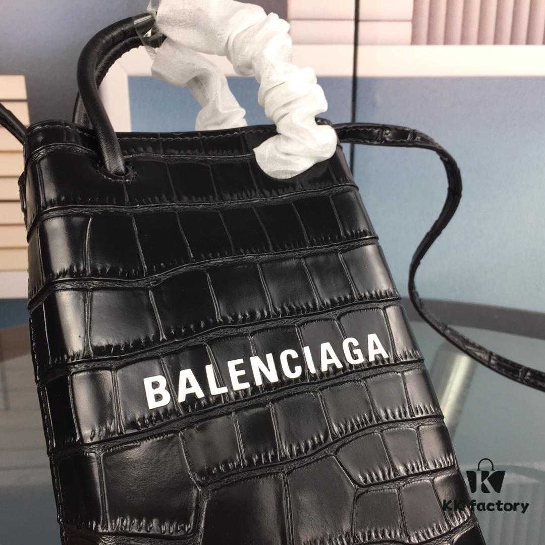Crocodile Texture 🔥Balenciaga Phone Bag