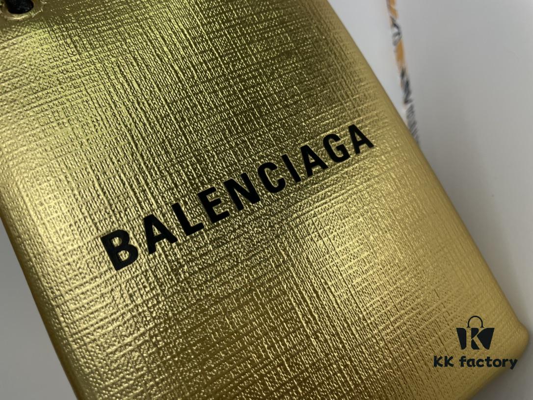 Upgraded Version (with Serial Number) 🔥 Balenciaga Phone Bag with Cross Texture