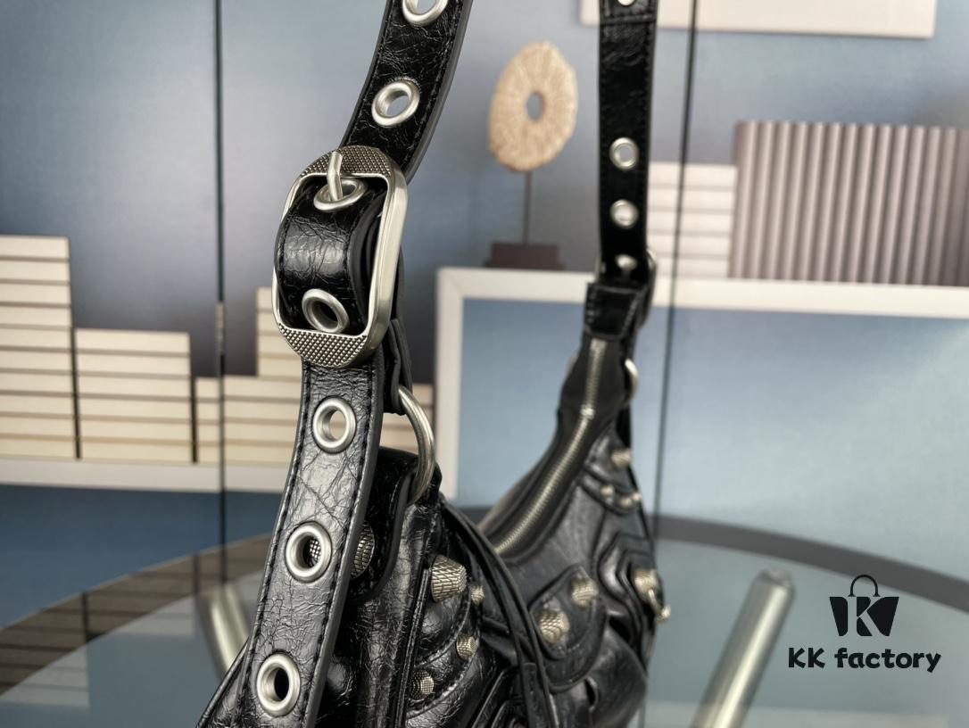 Balenciaga Le Cagole Crescent Shoulder Bag - Small Size