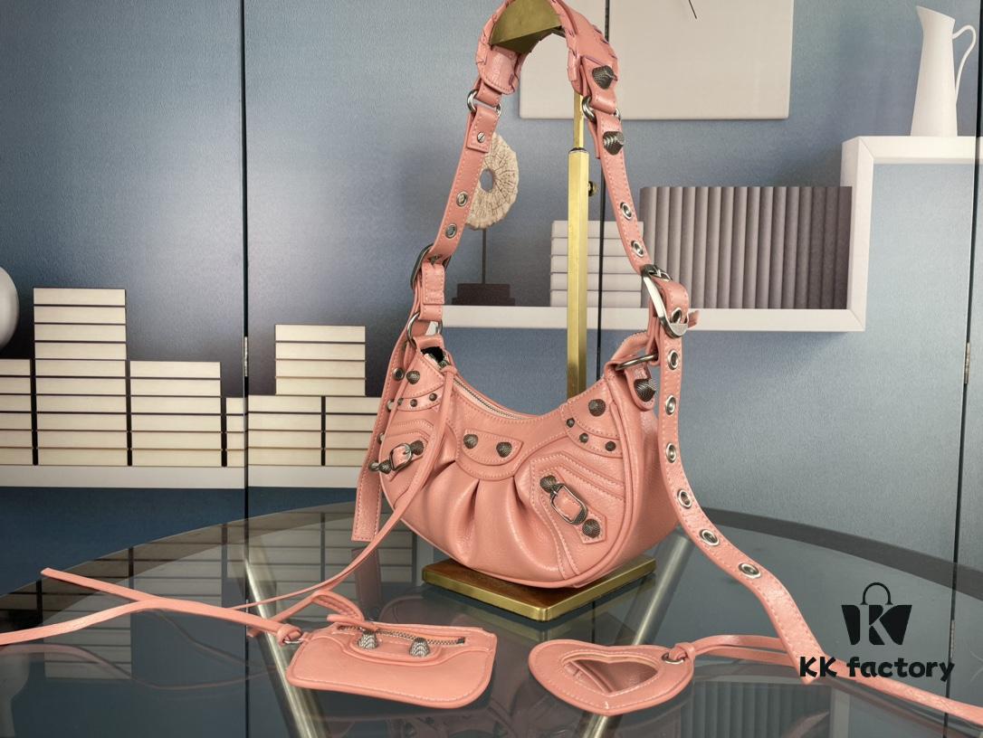 Small Size - Balenciaga Le Cagole Crescent Shoulder Bag