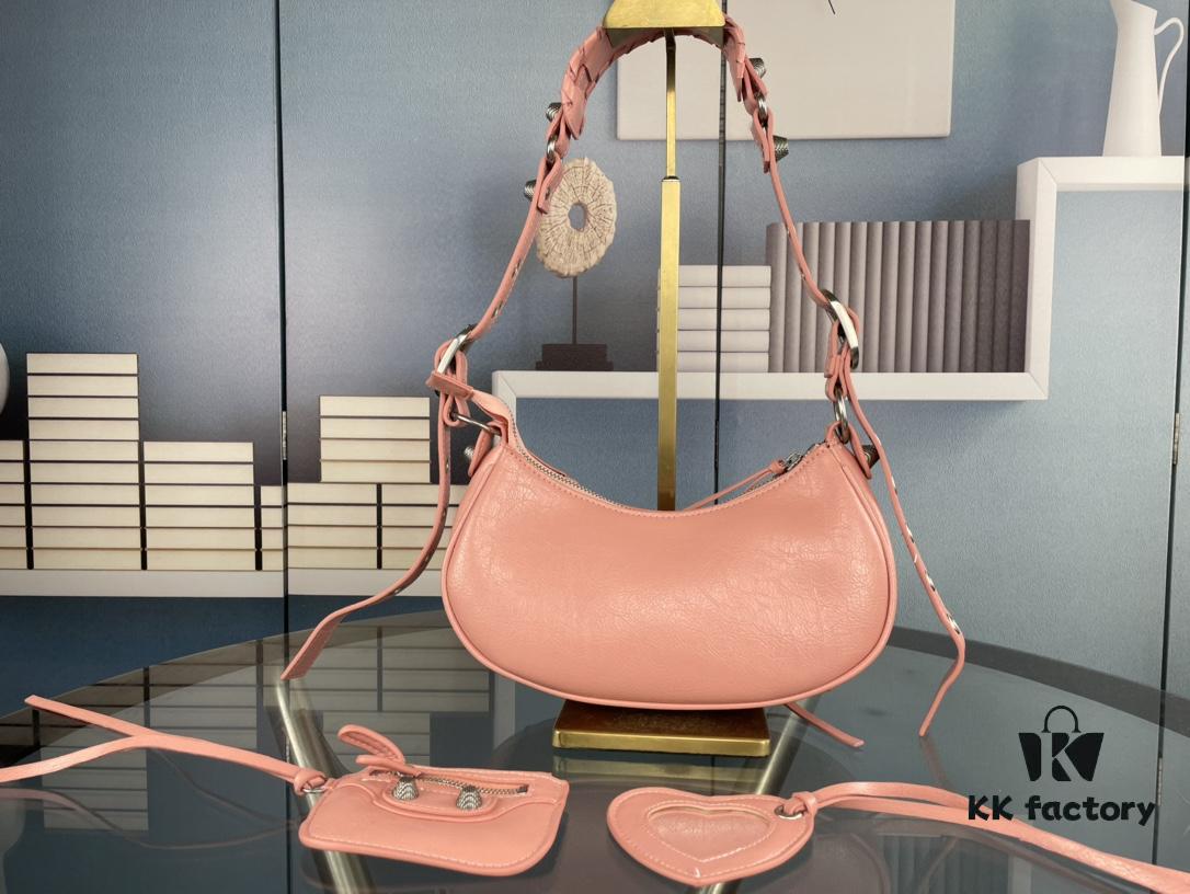 Small Size - Balenciaga Le Cagole Crescent Shoulder Bag