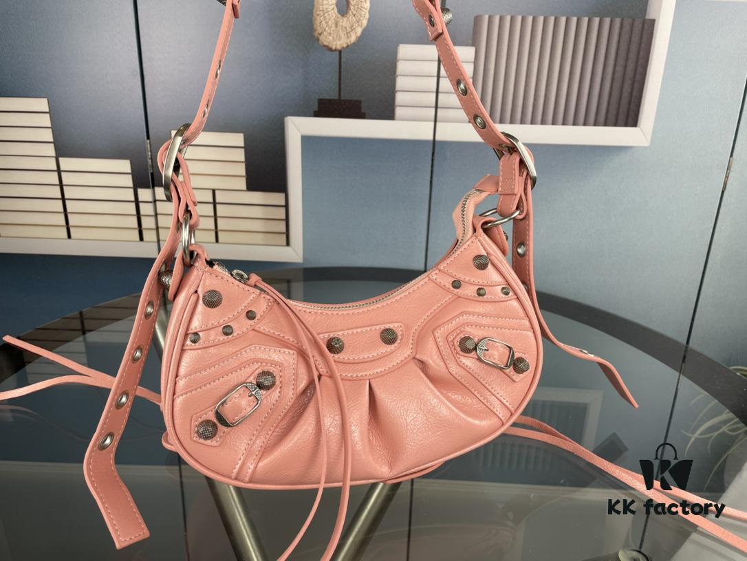 Small Size - Balenciaga Le Cagole Crescent Shoulder Bag