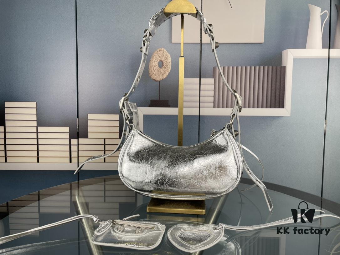 Balenciaga Le Cagole Crescent Shoulder Bag - Small Size