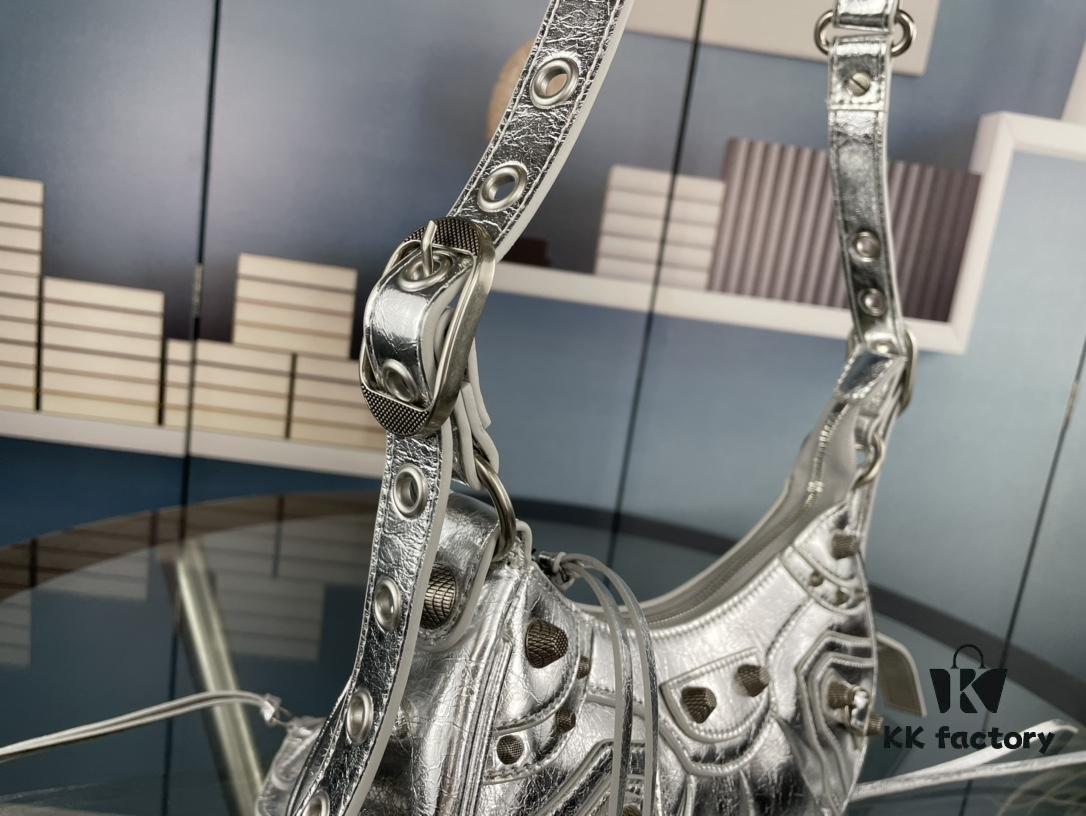 Balenciaga Le Cagole Crescent Shoulder Bag - Small Size