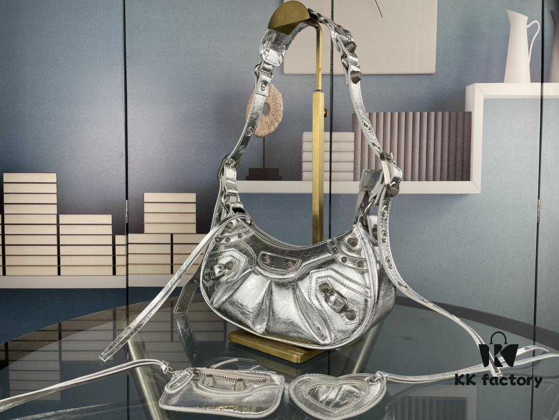 Balenciaga Le Cagole Crescent Shoulder Bag - Small Size