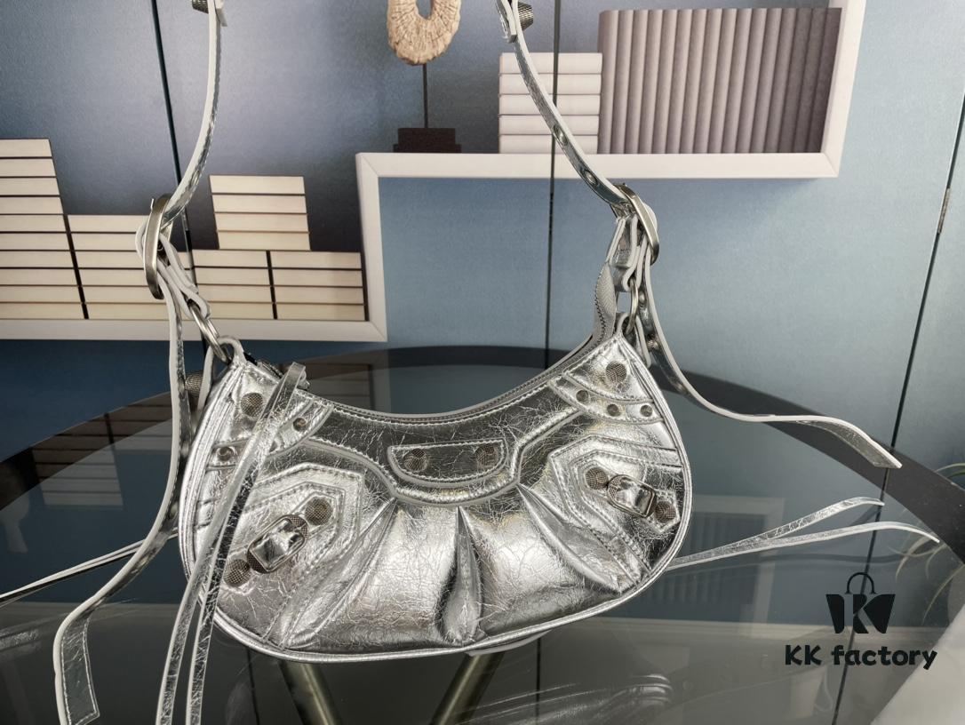 Balenciaga Le Cagole Crescent Shoulder Bag - Small Size