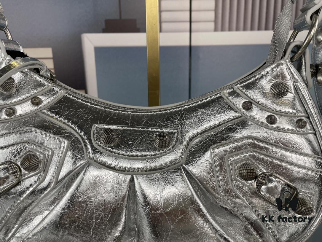 Balenciaga Le Cagole Crescent Shoulder Bag - Small Size