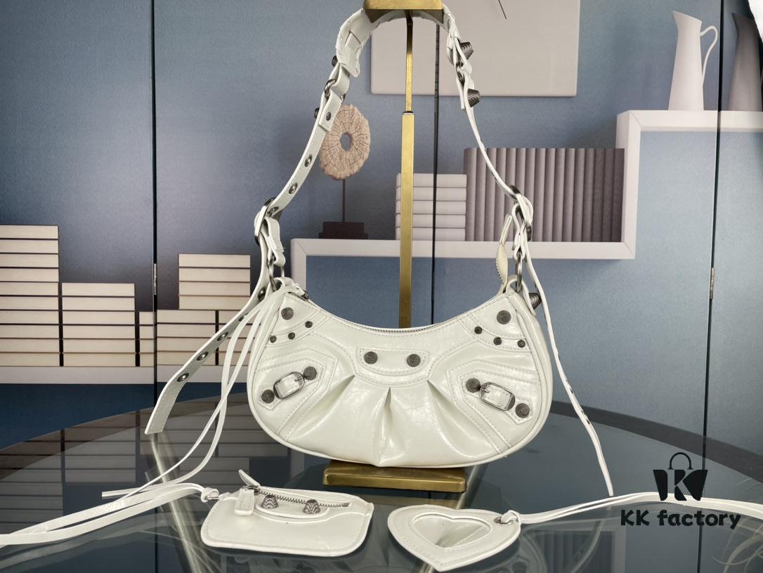 Balenciaga Le Cagole Crescent Shoulder Bag - Small Size