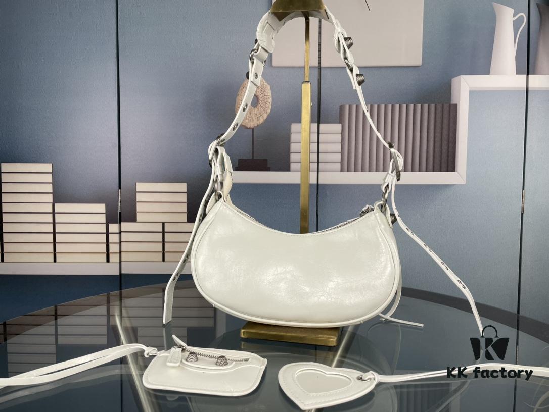 Balenciaga Le Cagole Crescent Shoulder Bag - Small Size