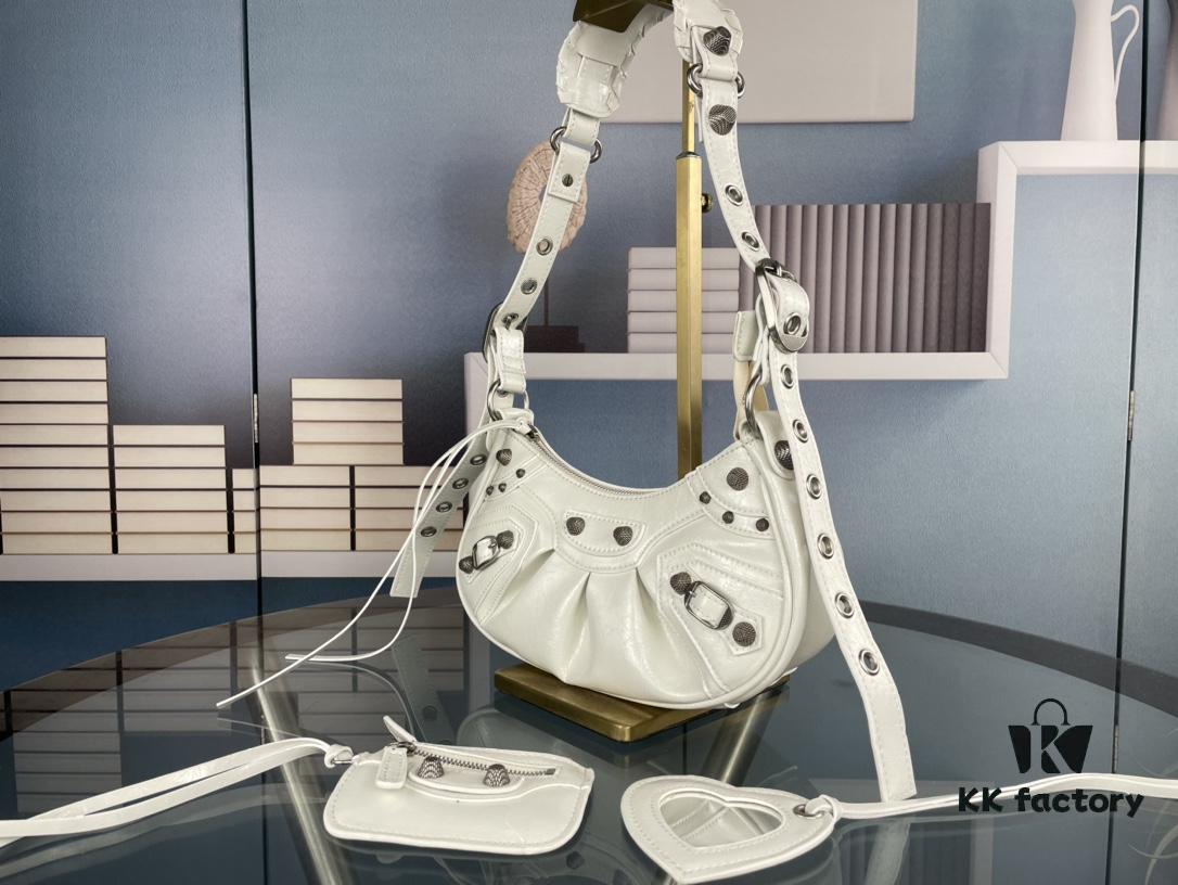 Balenciaga Le Cagole Crescent Shoulder Bag - Small Size