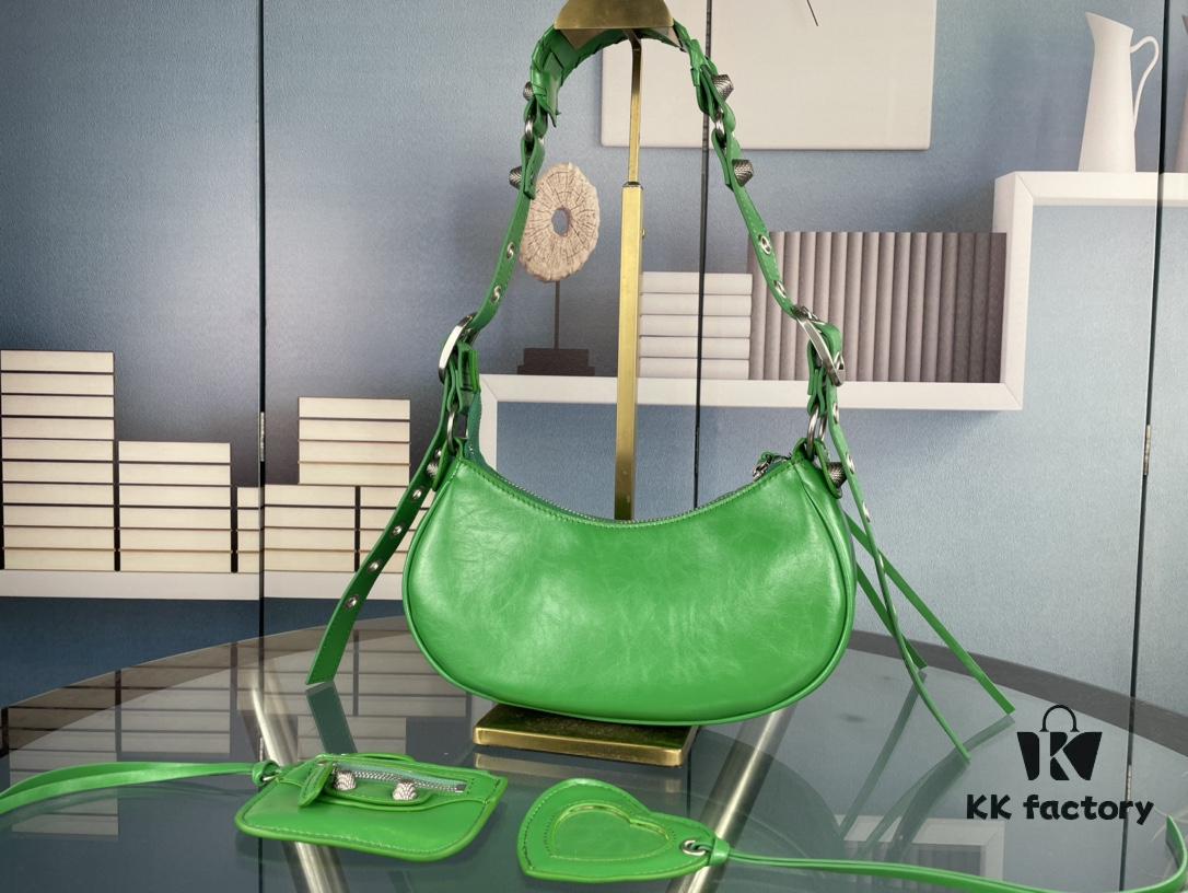 Balenciaga Le Cagole Crescent Shoulder Bag - Small Size