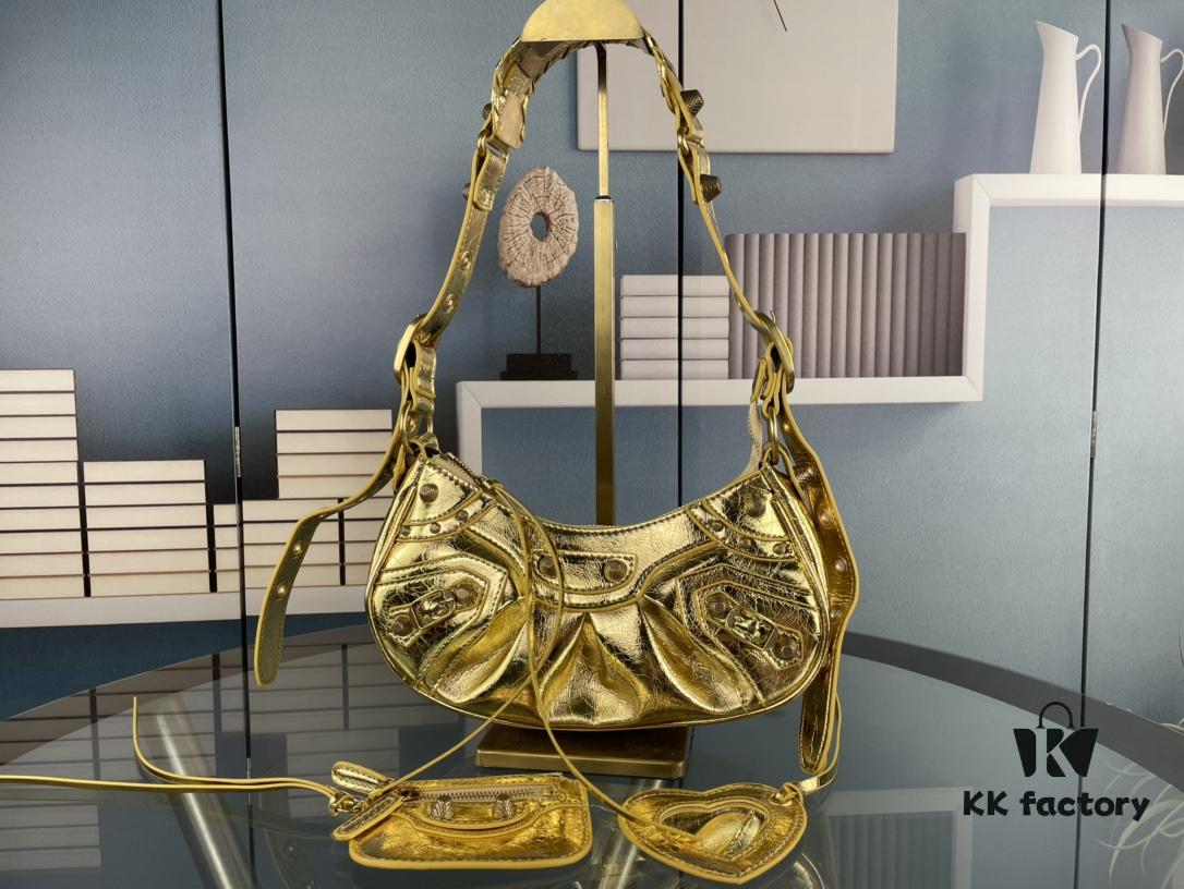 Balenciaga Le Cagole Crescent Shoulder Bag - Small