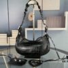 Mini Crocodile Texture - Balenciaga Le Cagole Half-Moon Crossbody Bag