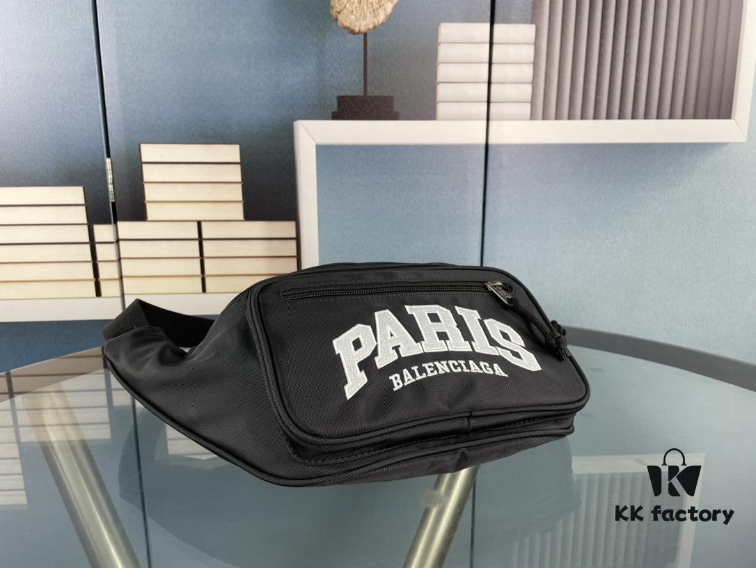 Upgraded Version (with Inner Code) Silkscreen, Genuine Counterpart Quality BALENCIAGA Balenciaga Chest Bag / Waist Bag (Unisex), Size: 24*9*18cm