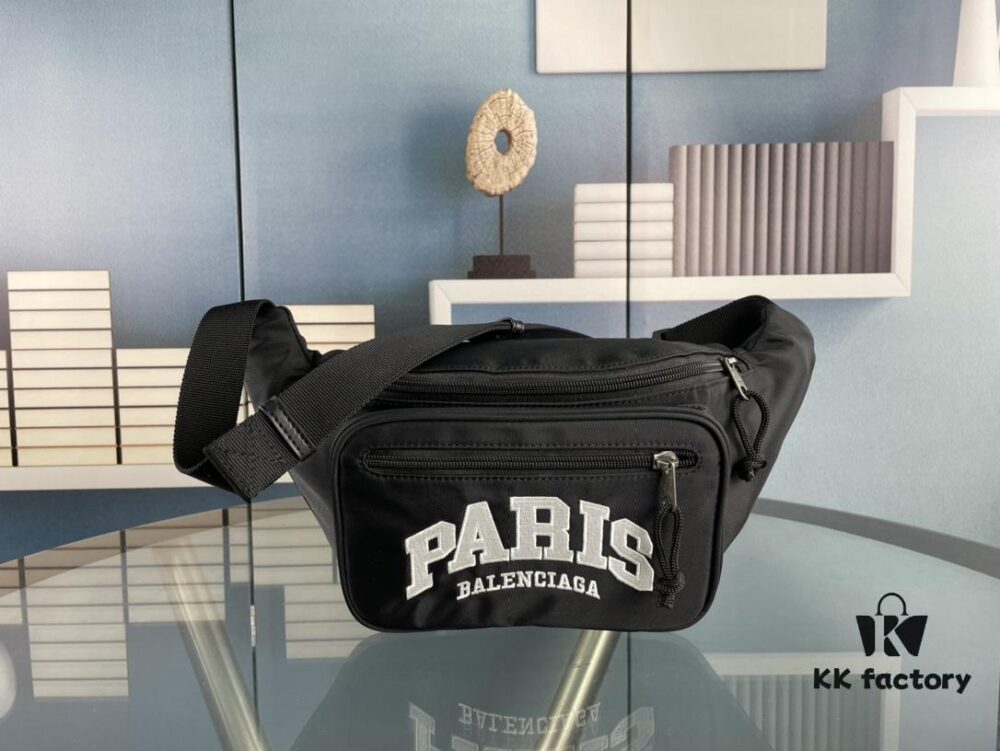 Upgraded Version (with Inner Code) Silkscreen, Genuine Counterpart Quality BALENCIAGA Balenciaga Chest Bag / Waist Bag (Unisex), Size: 24*9*18cm