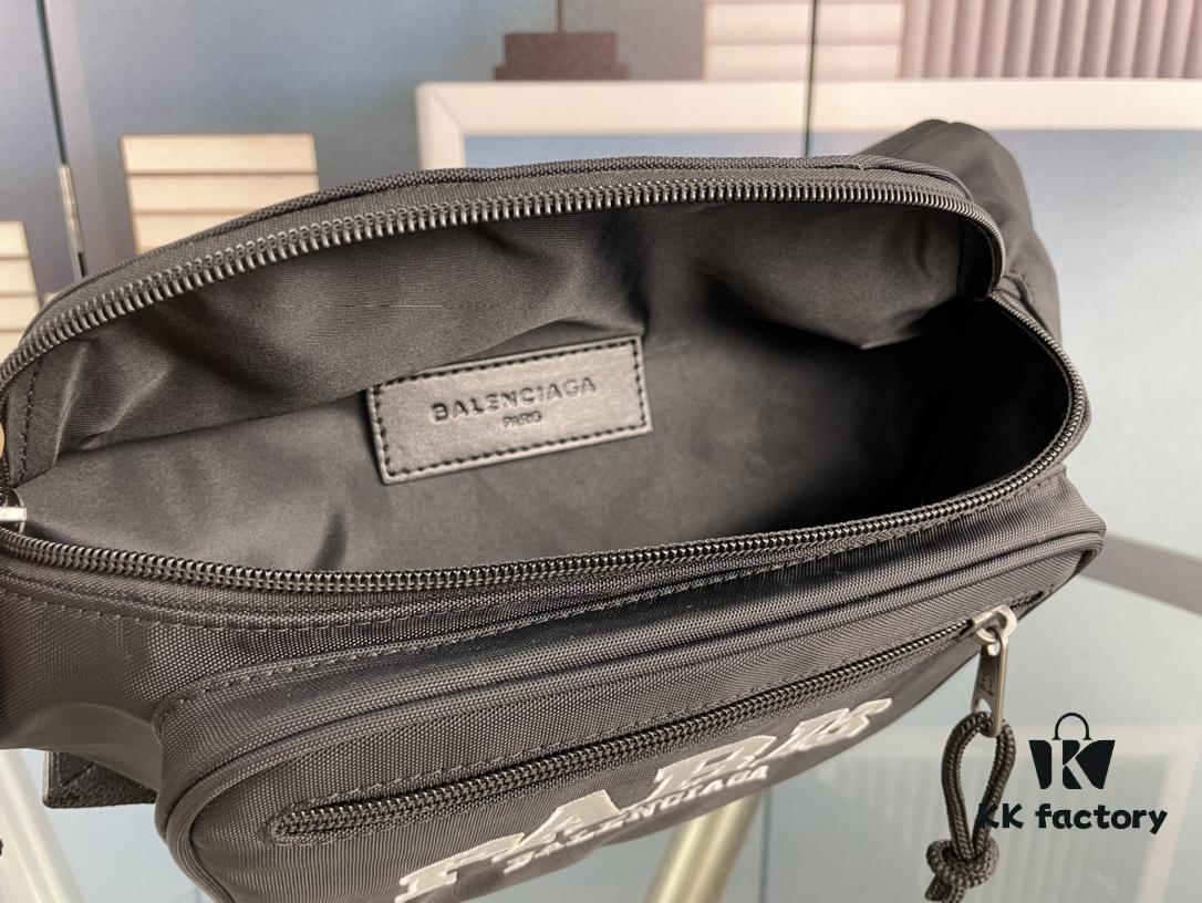 Upgraded Version (with Inner Code) Silkscreen, Genuine Counterpart Quality BALENCIAGA Balenciaga Chest Bag / Waist Bag (Unisex), Size: 24*9*18cm