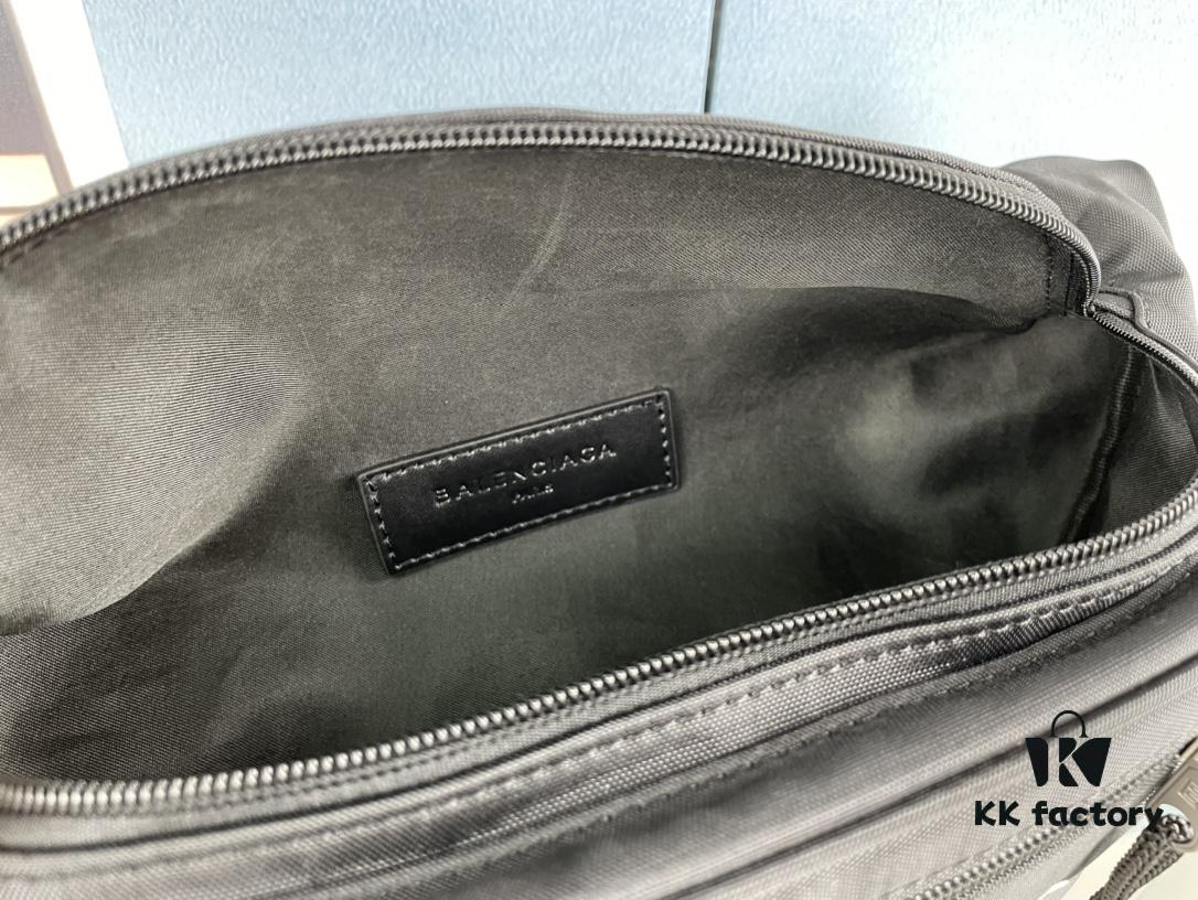 Upgraded Version (with Inner Code) Screen Printed Genuine Store Quality 【Top Original Quality】 BALENCIAGA Balenciaga Chest Bag / Waist Bag (Unisex) Size: 24*9*18cm