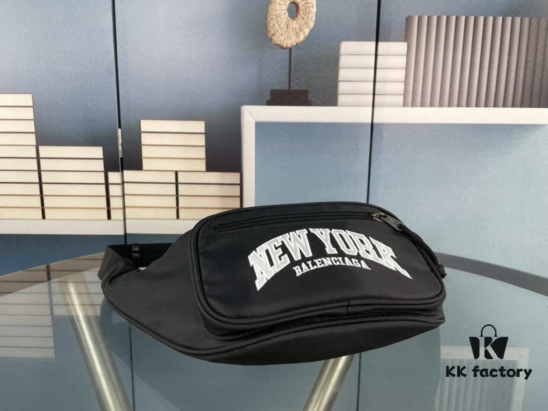 Upgraded Version (with Inner Code) Screen Printed Genuine Store Quality 【Top Original Quality】 BALENCIAGA Balenciaga Chest Bag / Waist Bag (Unisex) Size: 24*9*18cm