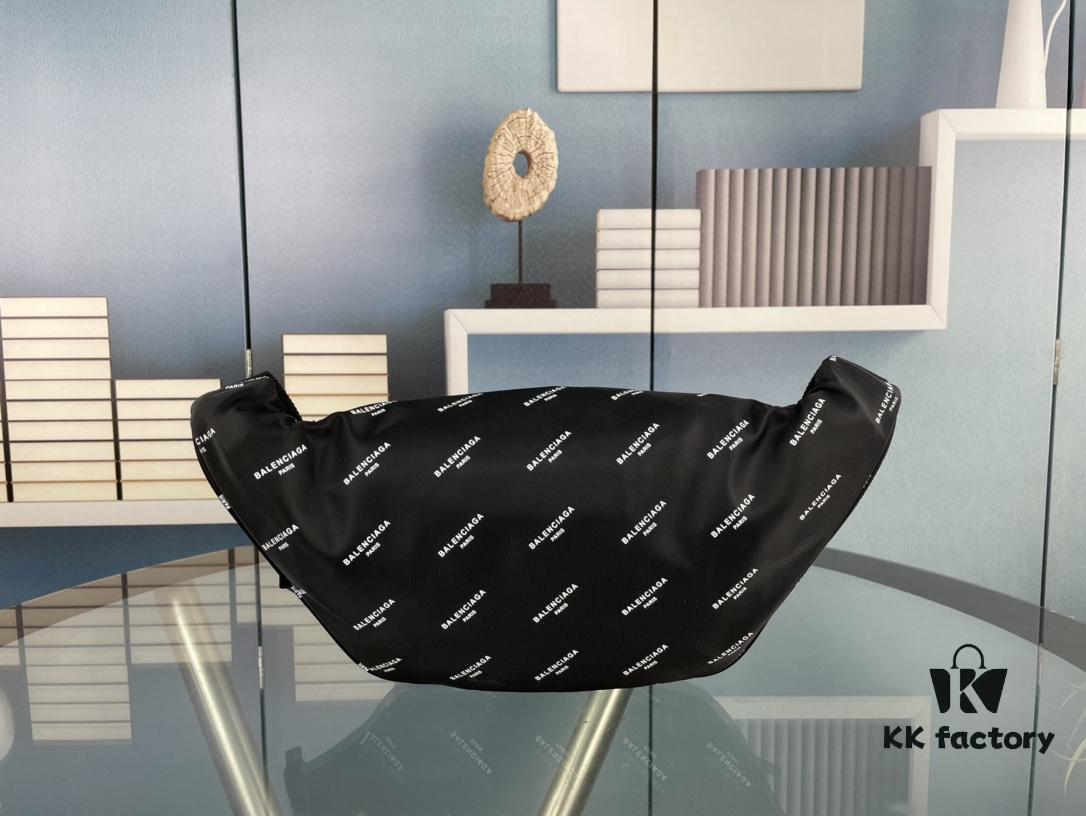 Upgraded Version (with Inner Code) Screen Printed Genuine Counterpart Quality BALENCIAGA Paris Fashion Crossbody Bag / Waist Bag (Unisex) Size: 24*9*18cm