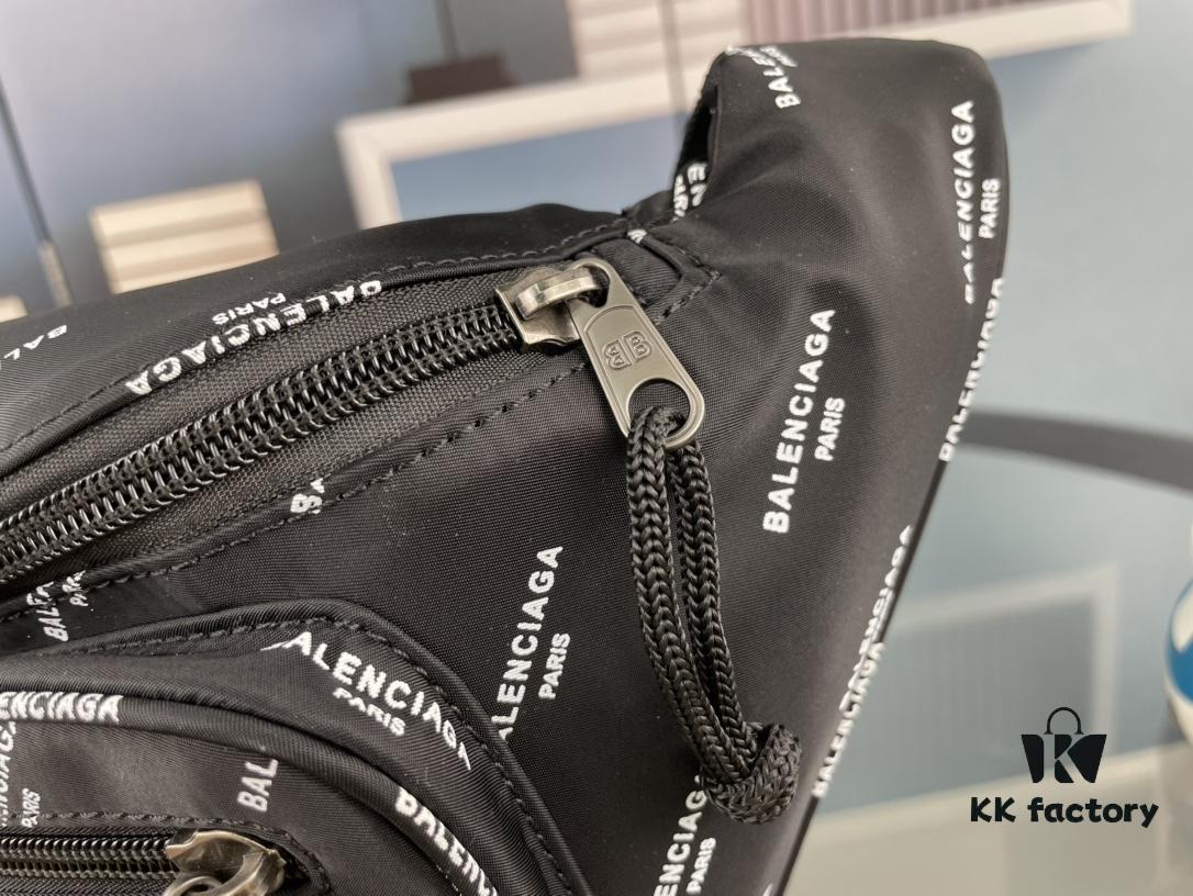 Upgraded Version (with Inner Code) Screen Printed Genuine Counterpart Quality BALENCIAGA Paris Fashion Crossbody Bag / Waist Bag (Unisex) Size: 24*9*18cm