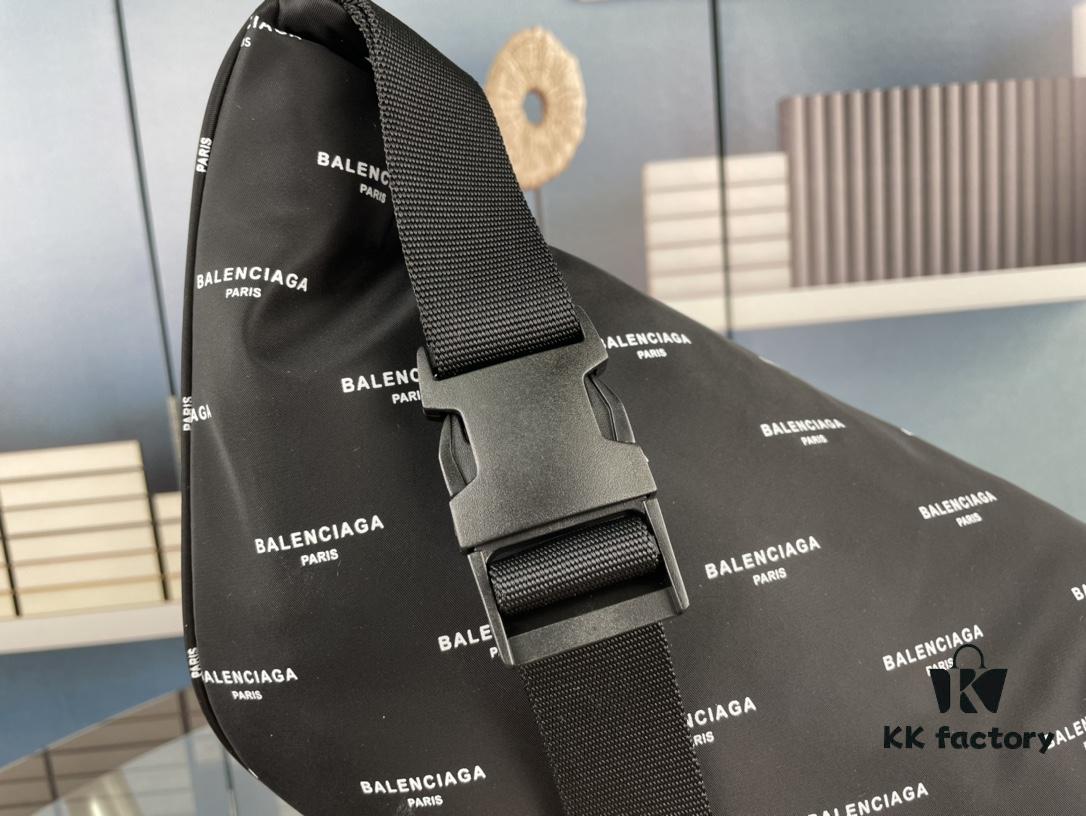 Upgraded Version (with Inner Code) Screen Printed Genuine Counterpart Quality BALENCIAGA Paris Fashion Crossbody Bag / Waist Bag (Unisex) Size: 24*9*18cm