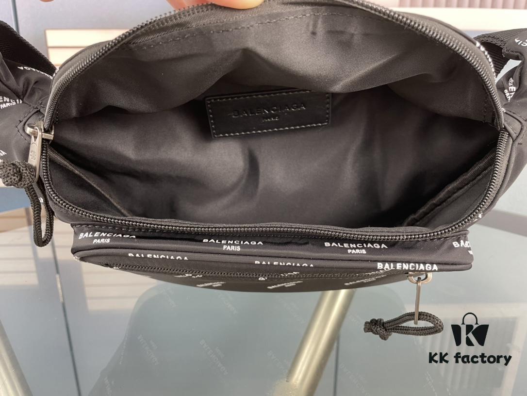 Upgraded Version (with Inner Code) Screen Printed Genuine Counterpart Quality BALENCIAGA Paris Fashion Crossbody Bag / Waist Bag (Unisex) Size: 24*9*18cm