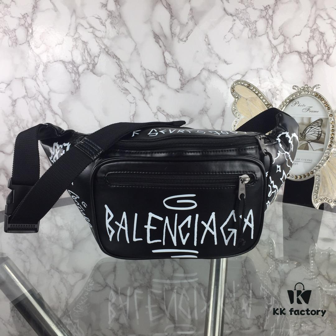 Top Quality Original Version BALENCIAGA Balenciaga Chest Bag / Waist Bag (Unisex) Graffiti Design