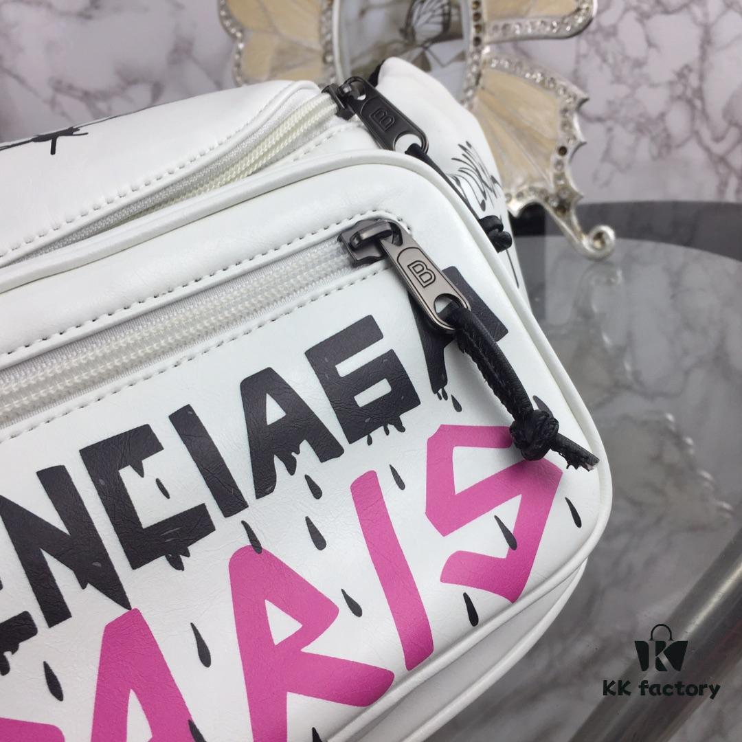 Authentic Quality, Genuine Product Available at Official Counter [Top Original Quality] BALENCIAGA Graffiti Crossbody Waist Bag (Unisex)