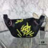 Top-Quality Original Version BALENCIAGA Graffiti Crossbody Waist Bag (Unisex) - Imported Genuine Leather, Authentic Hardware, Smooth Zipper