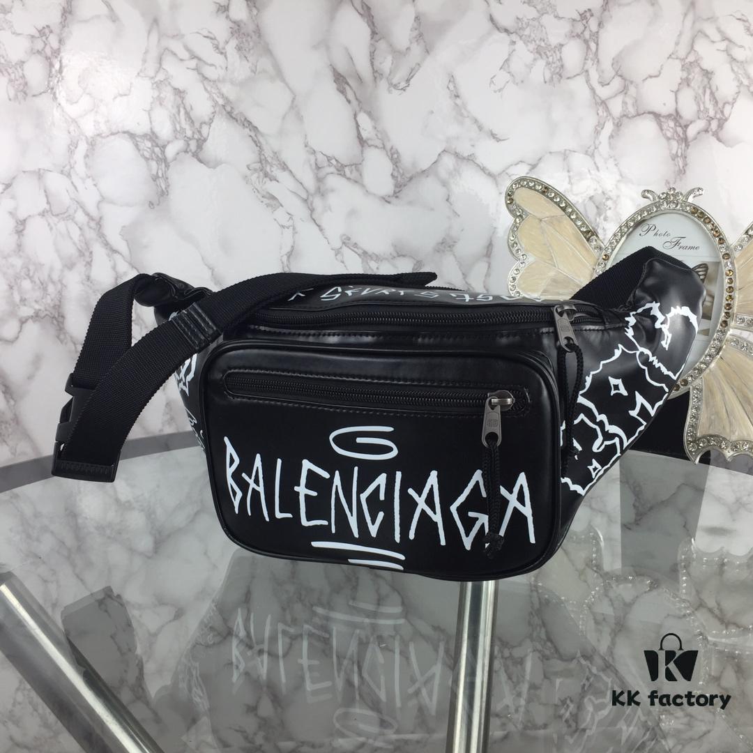 Top Quality Original Version BALENCIAGA Balenciaga Chest Bag / Waist Bag (Unisex) Graffiti Design