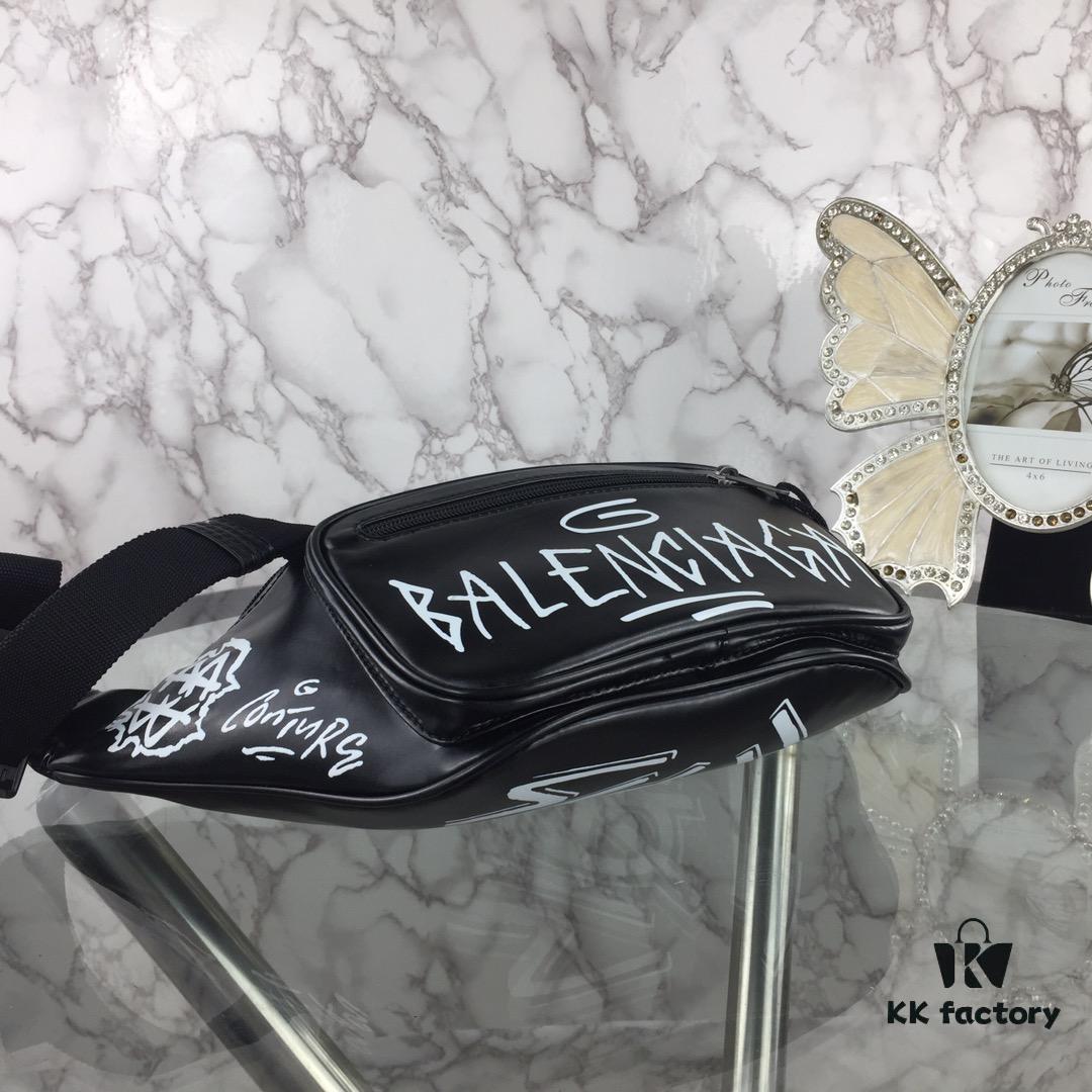Top Quality Original Version BALENCIAGA Balenciaga Chest Bag / Waist Bag (Unisex) Graffiti Design