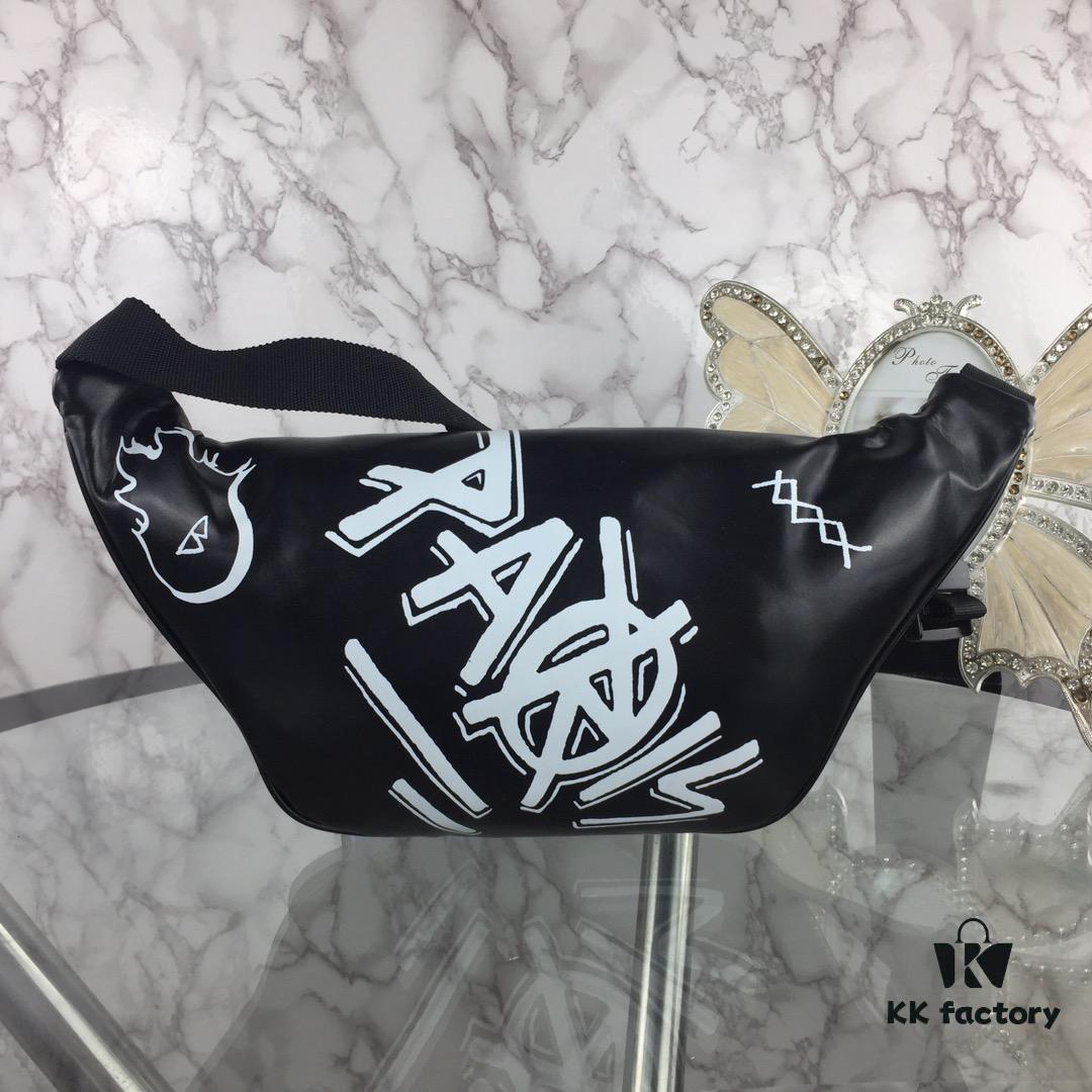 Top Quality Original Version BALENCIAGA Balenciaga Chest Bag / Waist Bag (Unisex) Graffiti Design