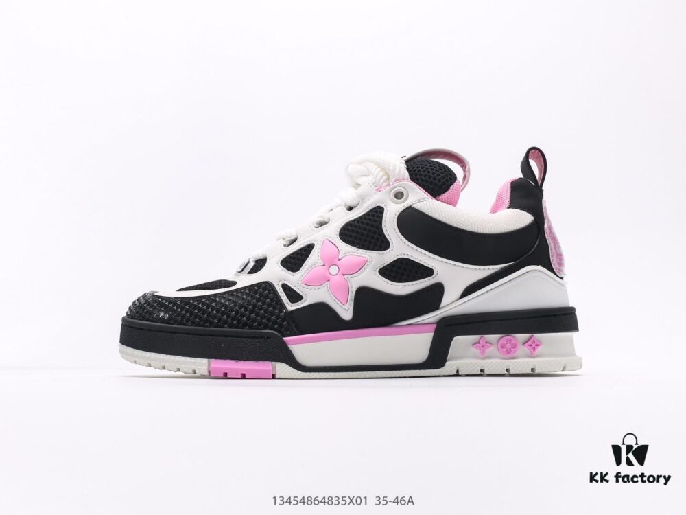 Louis Vuitton LV Sneakers, Fashionable Chunky Elevator Sports Shoes with Comfortable Non-Slip Sole and Iconic 3D Printed Logo