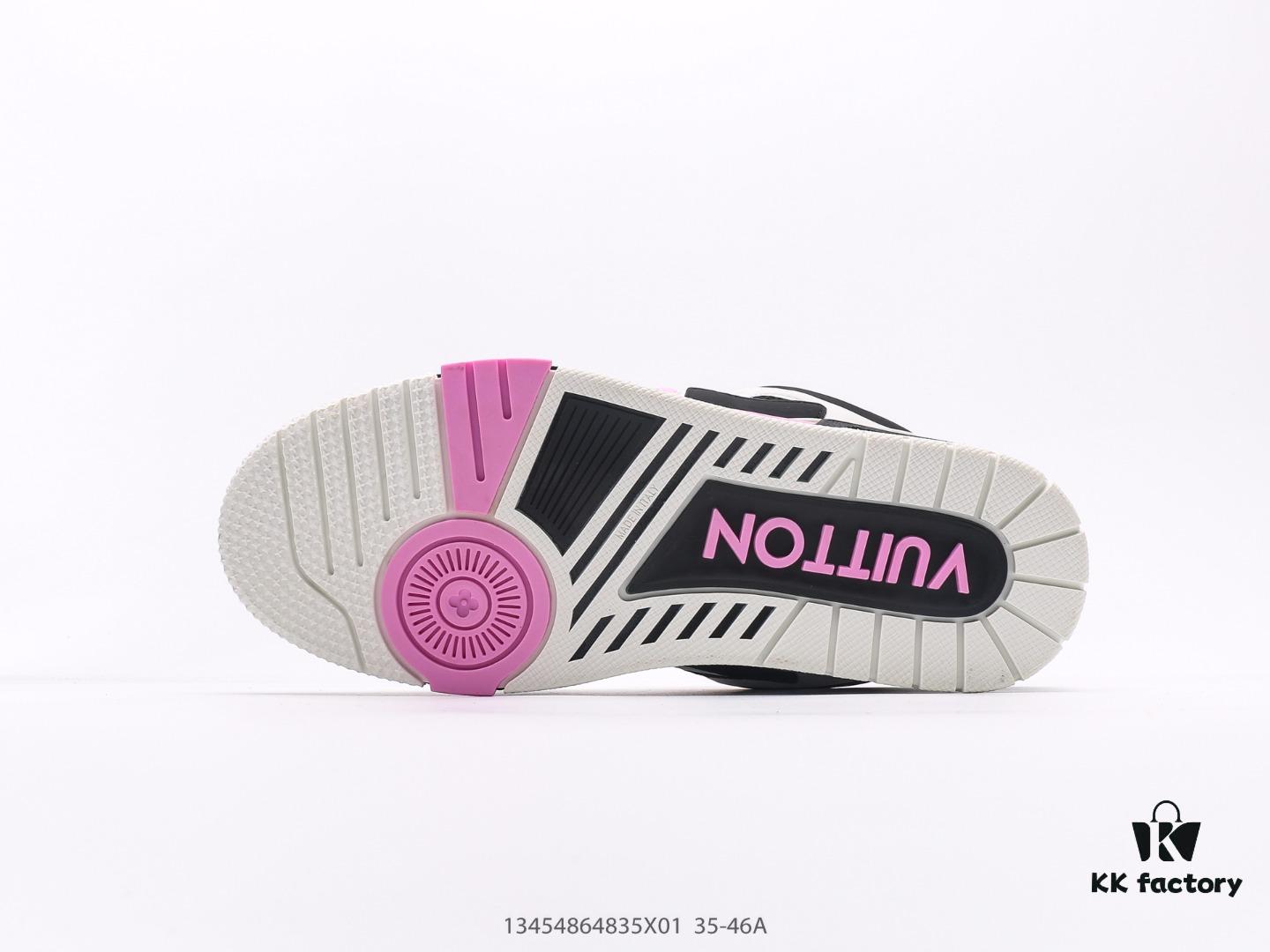 Louis Vuitton LV Sneakers, Fashionable Chunky Elevator Sports Shoes with Comfortable Non-Slip Sole and Iconic 3D Printed Logo