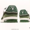 Louis Vuitton Trail Sneaker Low Casual Sports Cultural Versatile Basketball Skate Shoe with TPR Glossy Outsole #Flexible Drip Molding Support Panel# Insole Embedded with Ultra-Soft Latex Material for Enhanced Comfort