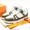 Louis Vuitton Trail Sneaker Low Casual Sports Cultural Versatile Basketball Skate Shoe with TPR Glossy Outsole #Flexible Drip Molding Support Panel# Insole Embedded with Ultra-Soft Latex Material for Enhanced Comfort