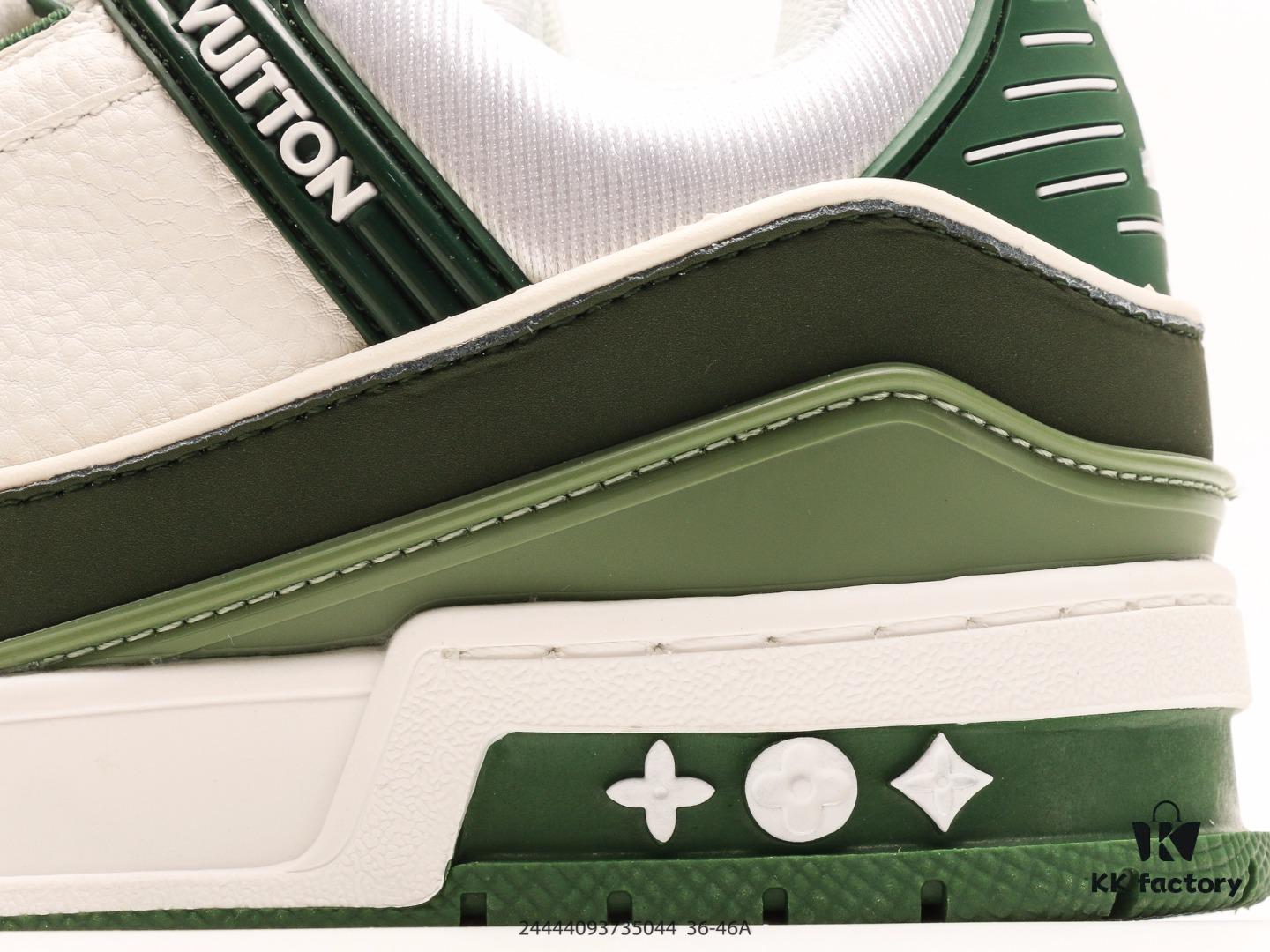 Louis Vuitton Trail Sneaker Low Casual Sports Cultural Versatile Basketball Skate Shoe with TPR Glossy Outsole #Flexible Drip Molding Support Panel# Insole Embedded with Ultra-Soft Latex Material for Enhanced Comfort