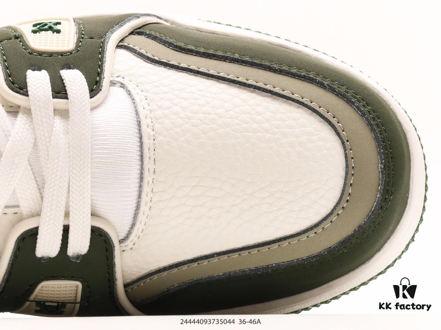 Louis Vuitton Trail Sneaker Low Casual Sports Cultural Versatile Basketball Skate Shoe with TPR Glossy Outsole #Flexible Drip Molding Support Panel# Insole Embedded with Ultra-Soft Latex Material for Enhanced Comfort